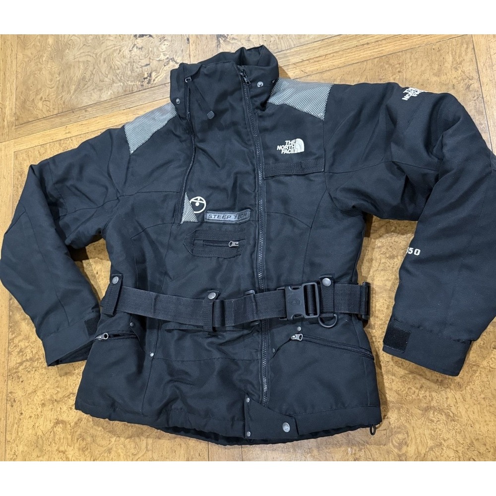 North Face Steep Tech Women's Jacket Size MEDIUM Black/Grey